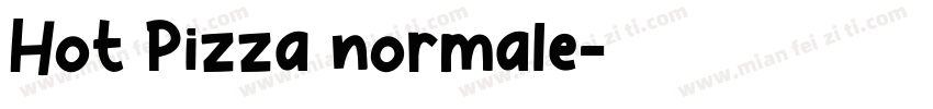 Hot Pizza normale字体转换